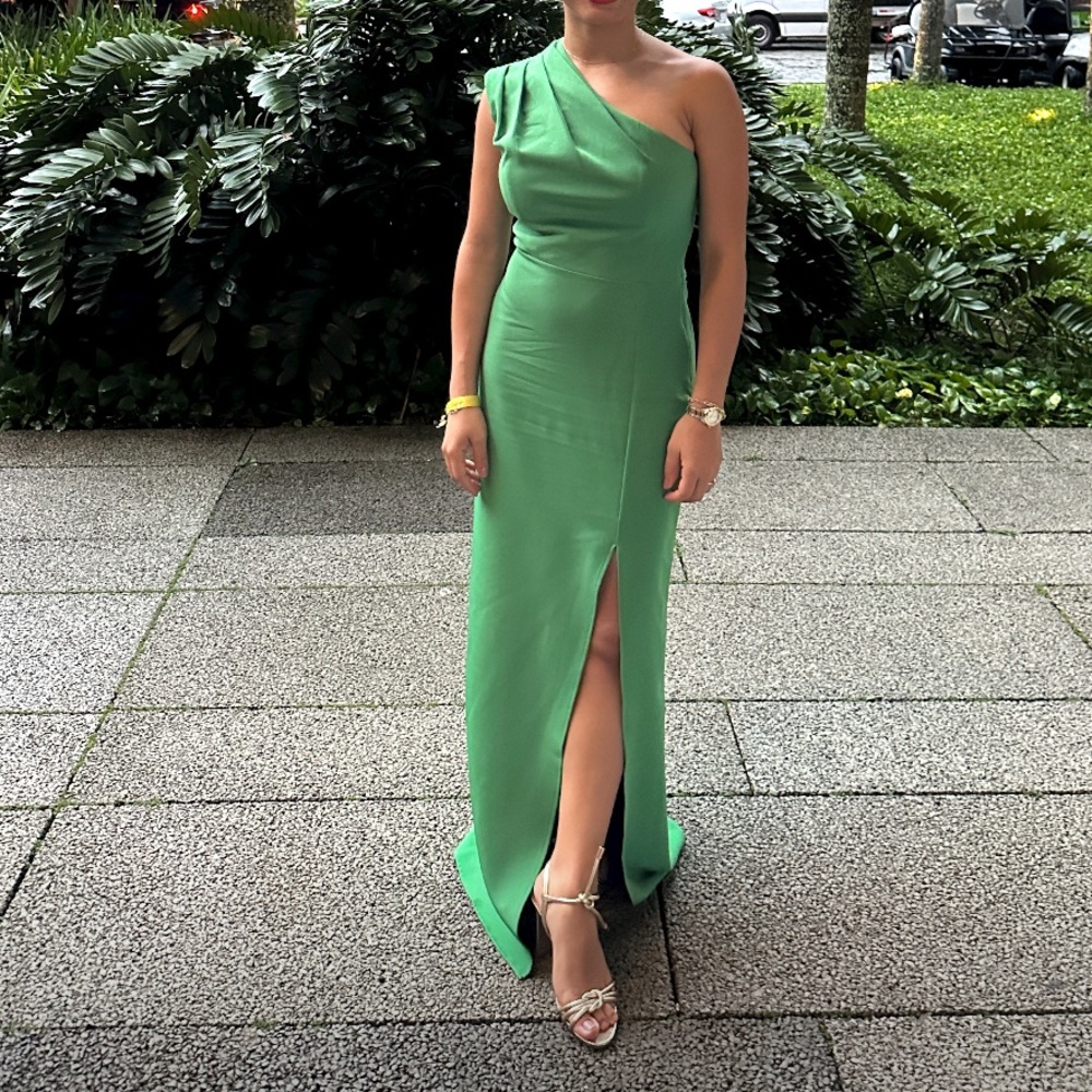 Pretty Lavish Padded One Shoulder Split Maxi Dres… - image 5